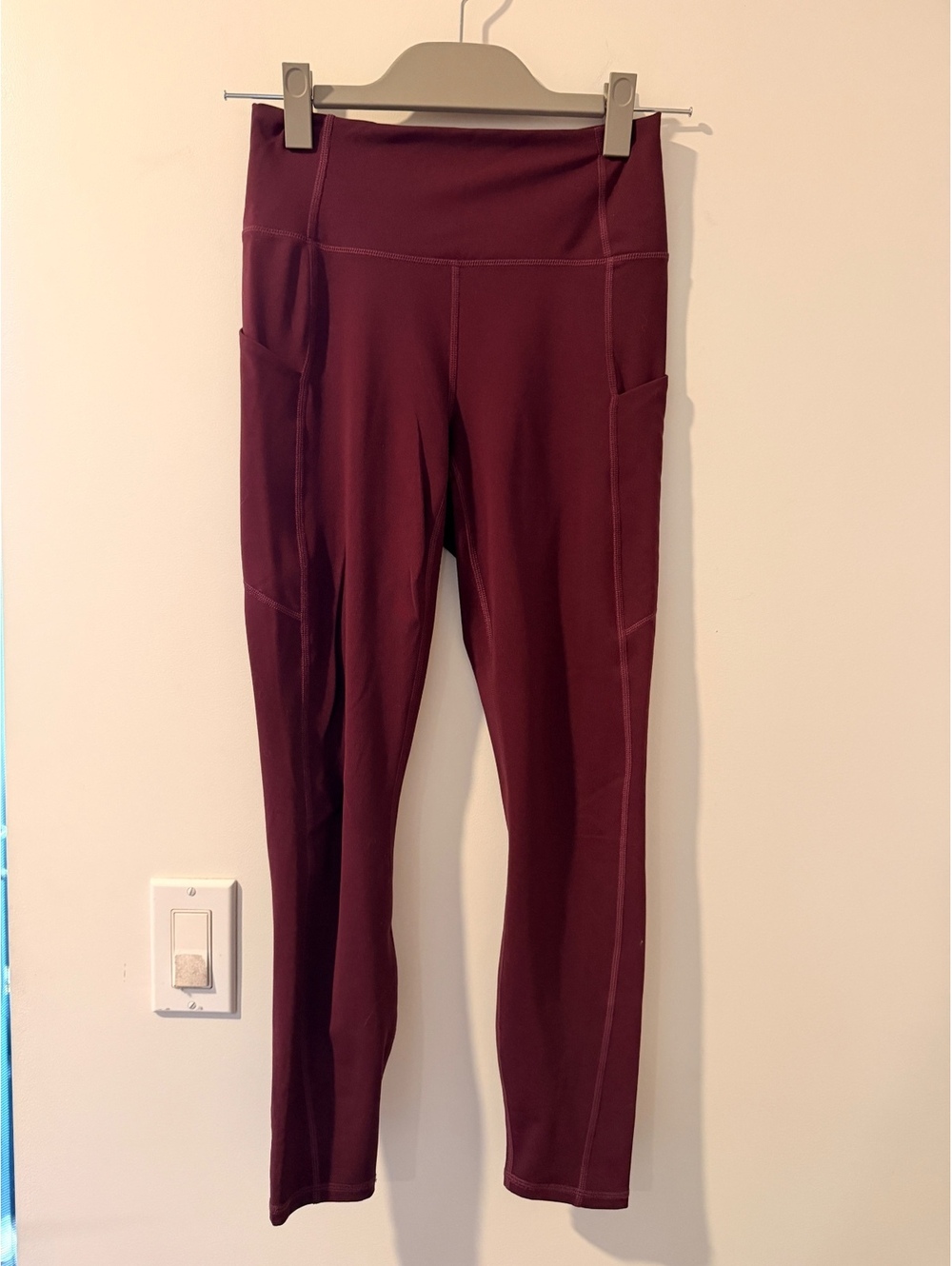 Fabletics Purelux Maroon Leggings Sz. S